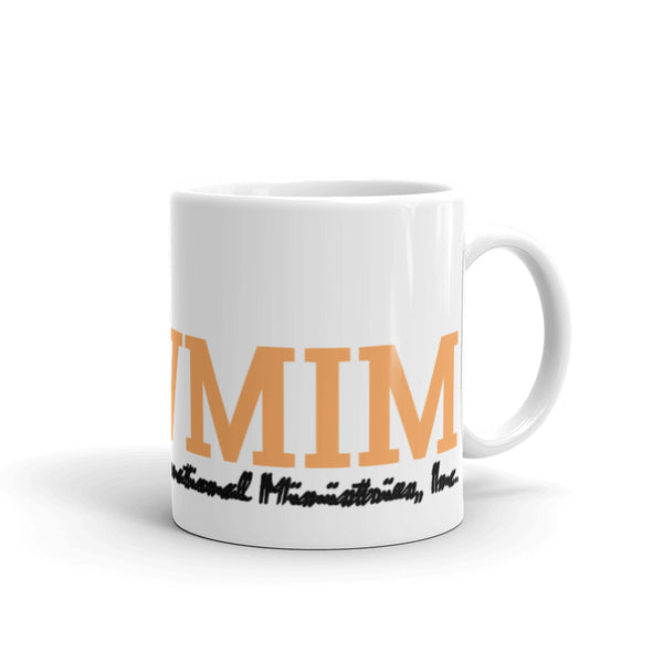 WMIM White glossy mug